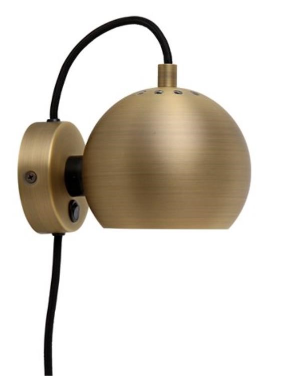 Frandsen Lighting Ball Væglampe Mat/Antikmessing 