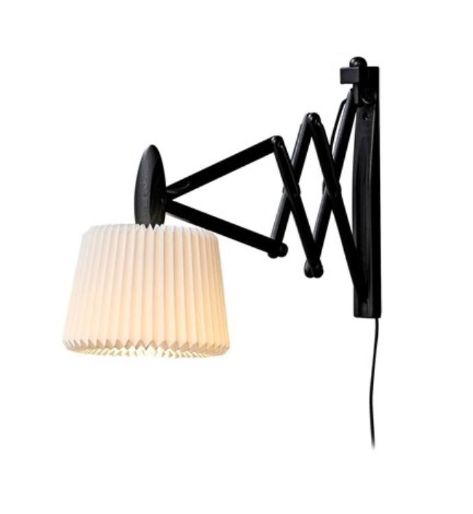 Le Klint 223 Saxlampe Sort Eg/Hvid Skærm 