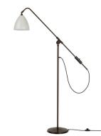 Bl4 gulvlampe sort messing/klassisk hvid