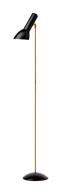 Oblique gulvlampen messing sort
