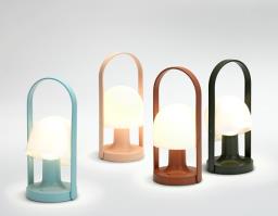 FollowMe bordlampe green pale pink