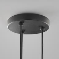 CEILING BASE 200/3 PENDANTS BLACK