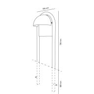 RRHAT STAND 700MM BLACK