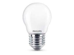 Philips LED Krone E27 4,3W Glas Classic Frosted