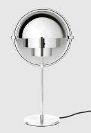 Multi-lite bordlampe Chrome/Chrome