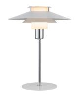 Rivoli bordlampe 24 - Hvid/krom