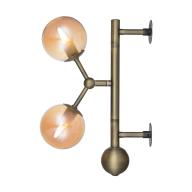 Atom Væglampe Antik Messing Amber