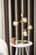 Atom Bordlampe Antik Messing Amber 2