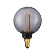 Colors Dim LED Mini Globe Smoke E14