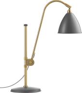 BL 1 Bordlampe Gr Skrm+base Messing stang 1