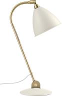 BL 2 Bordlampe Soft Hvid Skrm+Base Messing stang