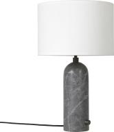 Gravity Bordlampe Small Gr Marmor Hvid Skrm 1