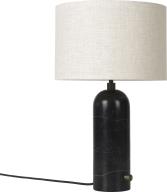 Gravity Bordlampe Small Sort Marmor Canvas Skrm 1