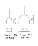 Super115 opal - sort ledning