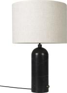 Gravity Bordlampe Large Sort Marmor Canvas Skrm 1