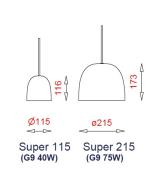 Super115 opal - hvid ledning