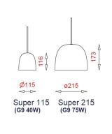 Super215 opal - sort ledning
