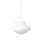 Repose Pendant 175 - White/Brass