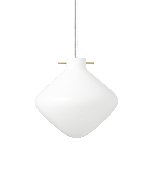 Repose Pendant 260 - White/Brass