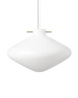 Repose Pendant 400 - White/Brass