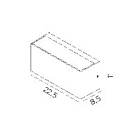 Asker 1510 up/down light grafit udendrs vglampe