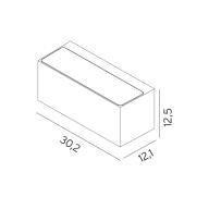 Asker 1300 op/ned aluminium udendrs vglampe