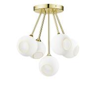 Ballroom Molecule white snow/gold lysekrone