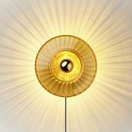 New Wave Optic amber/gold væglampe