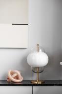 Shahin opal/messing bordlampe