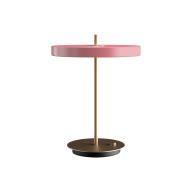 Asteria USB rose bordlampe