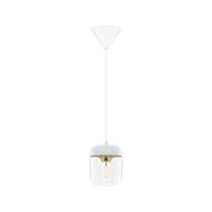 Acorn Pendel Hvid Poleret Messing 2