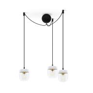 Acorn Pendel Hvid Poleret Messing 5